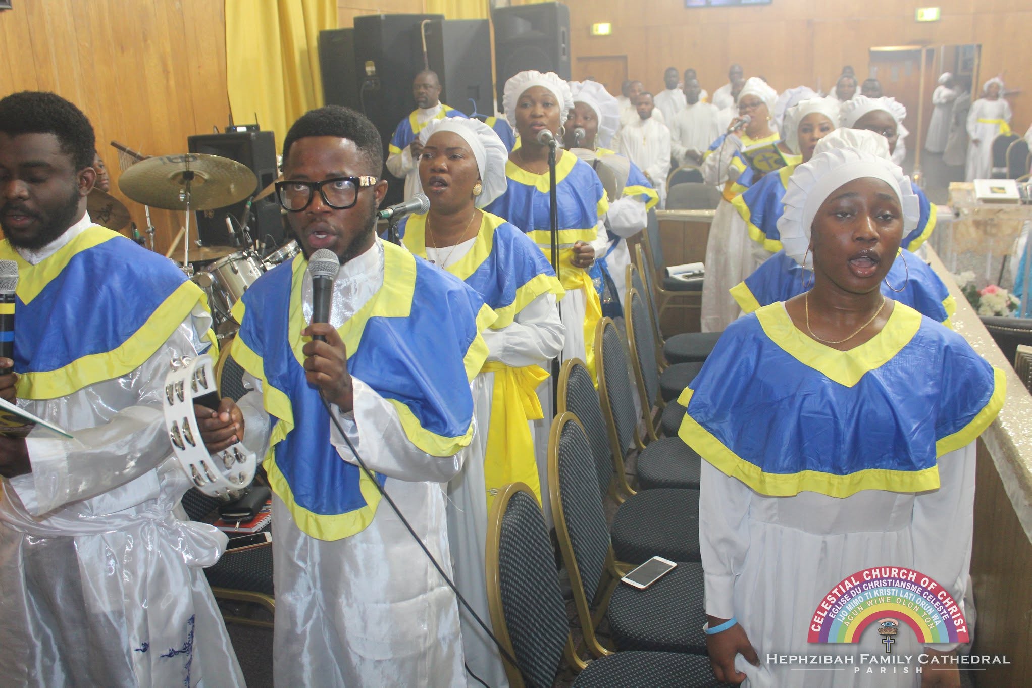 Hephzibah Choir USA leading music in the sanctuary