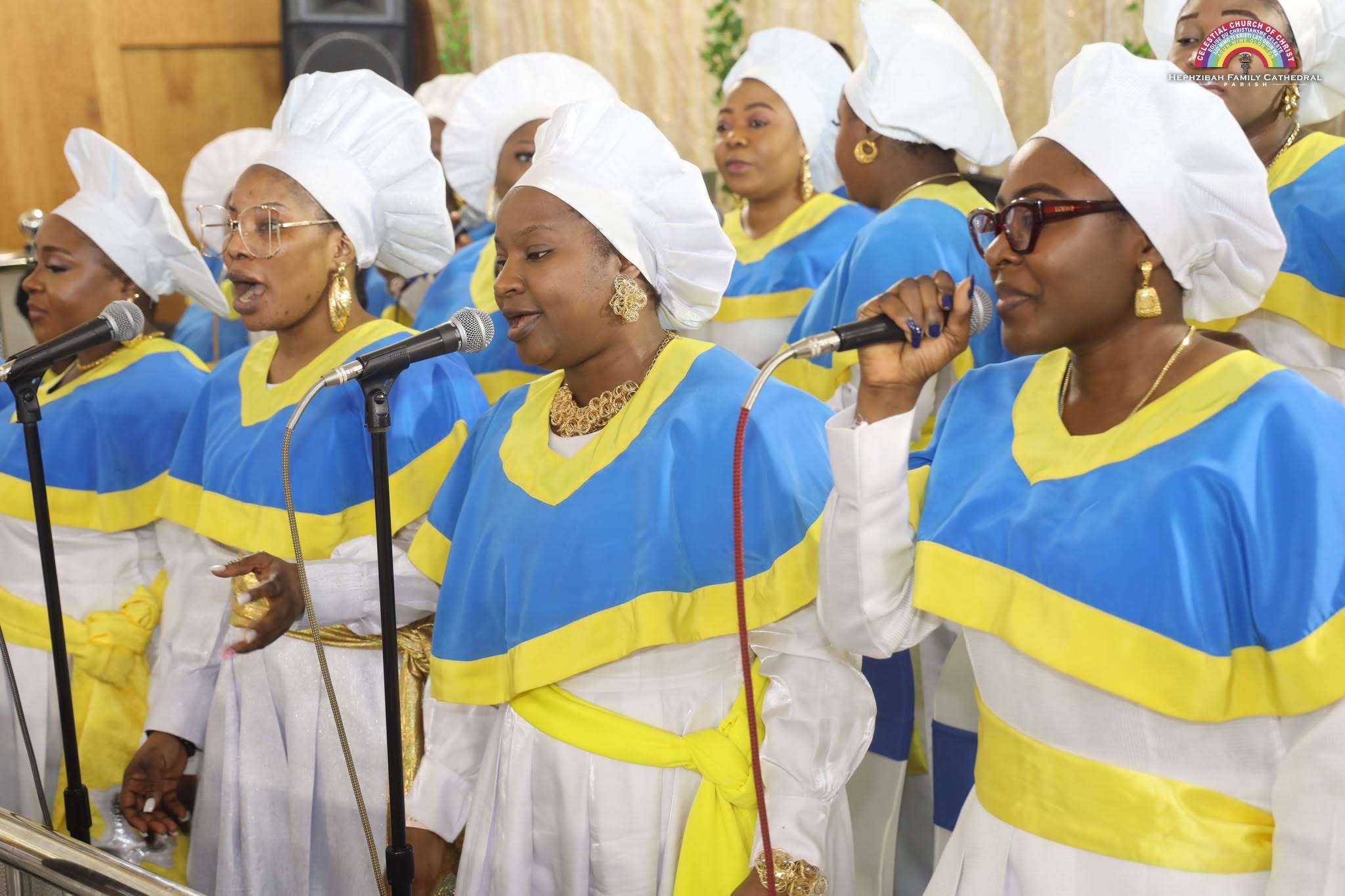 Hephzibah choir vocalists leading music