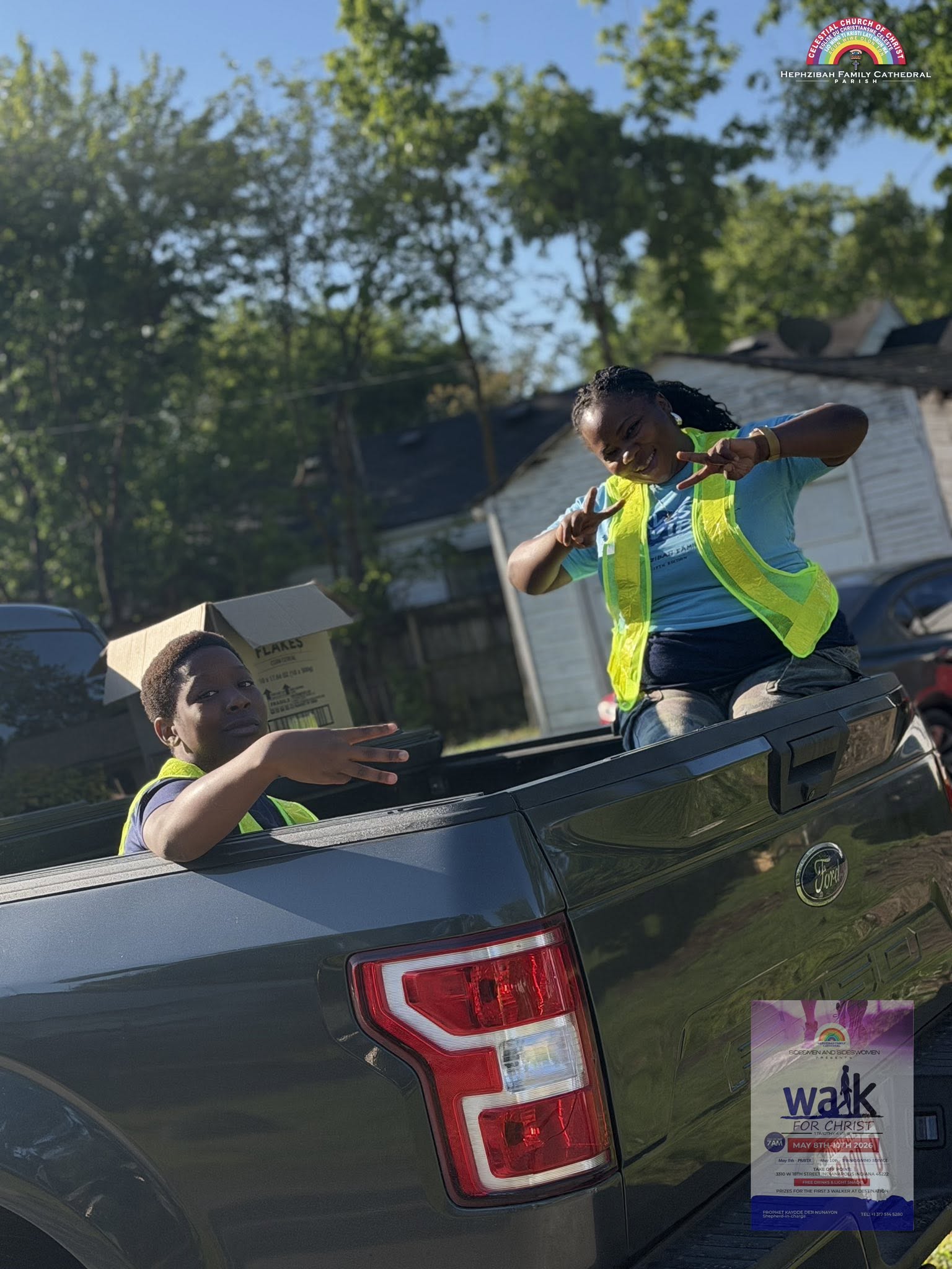 Hephzibah volunteers working together on outreach logistics