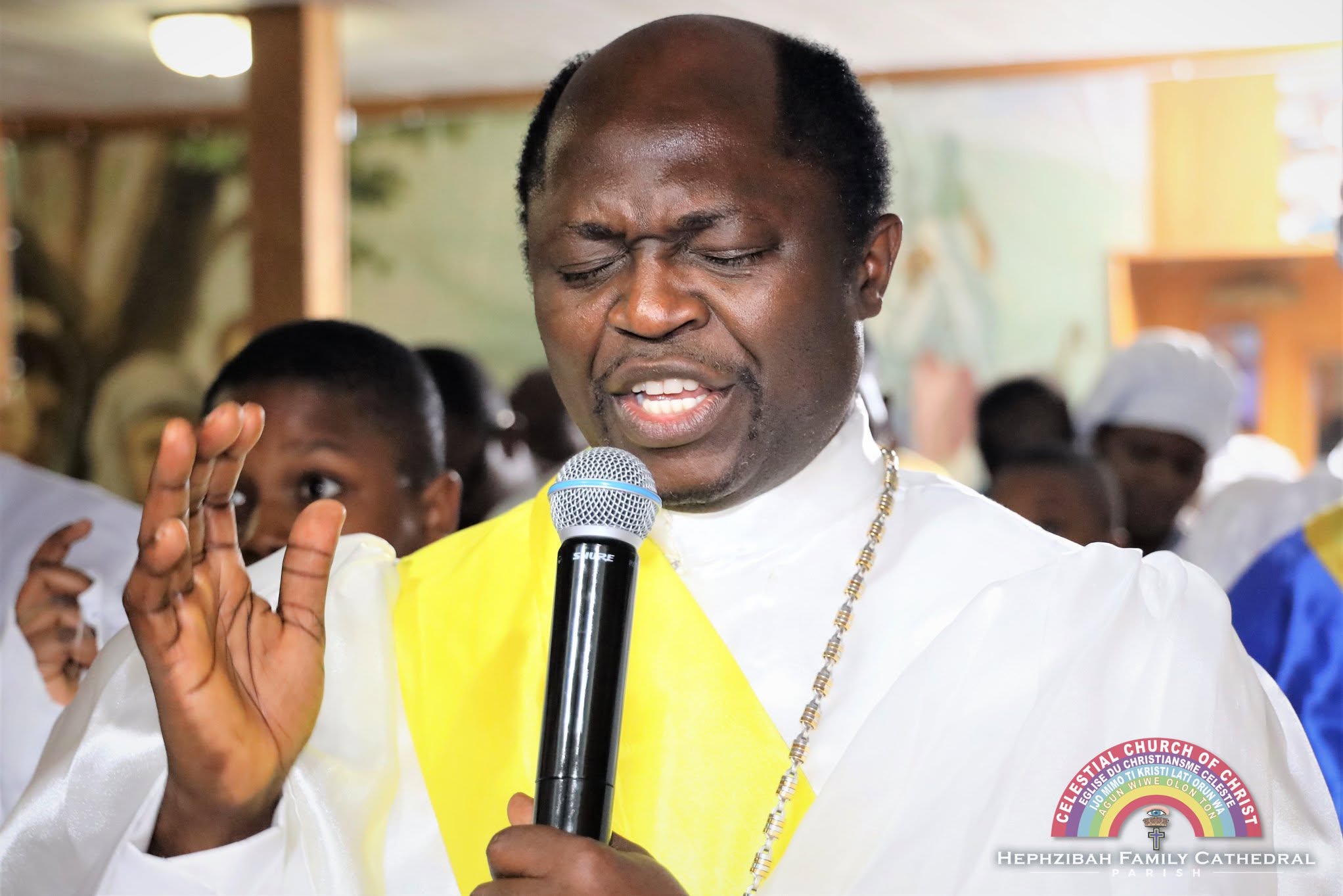VSE Kayode Deji Nunayon participating in worship at Hephzibah Family Cathedral