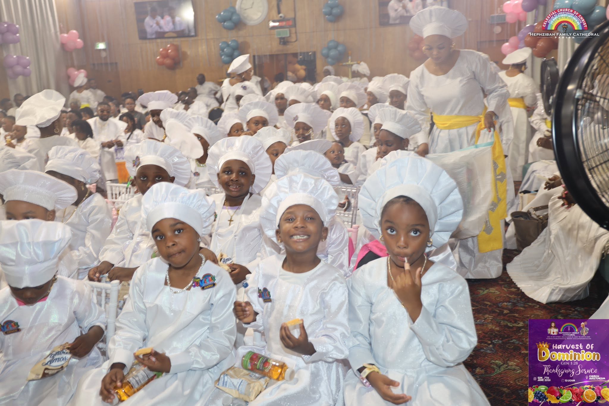 Children and young people taking part in Hephzibah church life